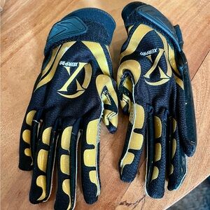 Xeirpro Black and Gold Football Gloves